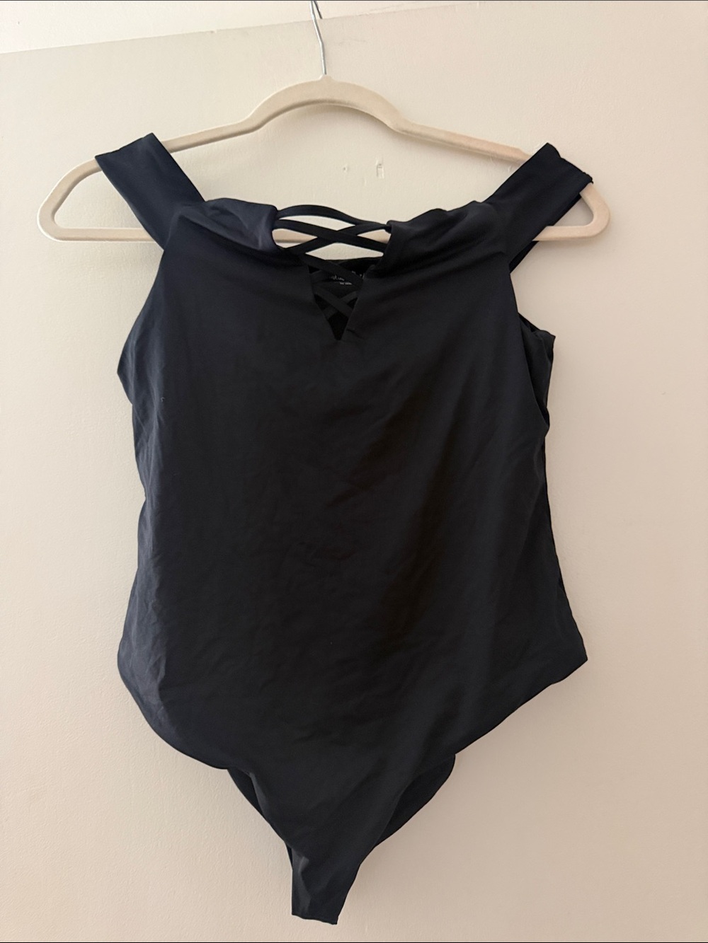 Black Women's Strappy One-Piece bathing suit